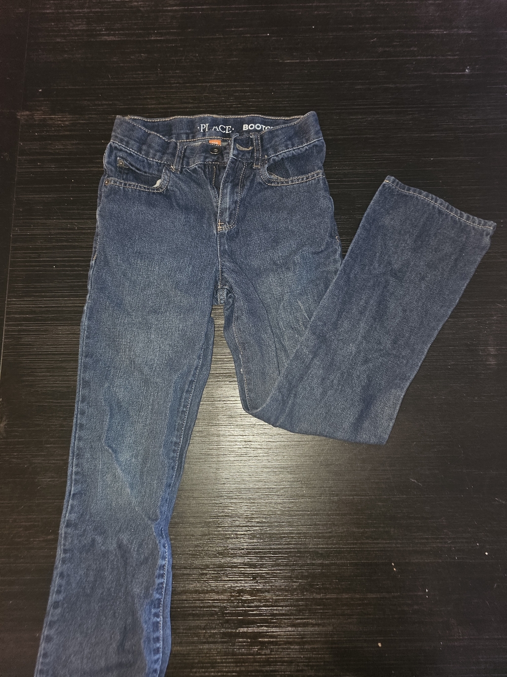 Dark Blue Boys Bootcut Jeans